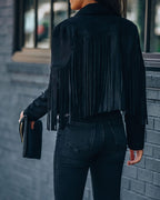 Zanda - Jas chic franjes Dames