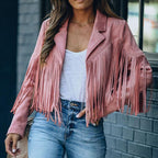 Zanda - Jas chic franjes Dames