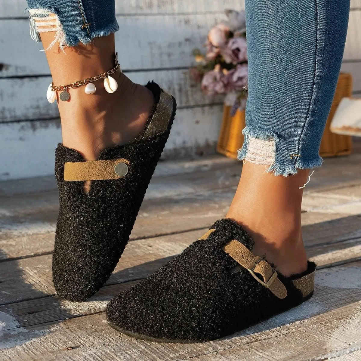 Lisa - Sloffen Wollen Comfort Dames