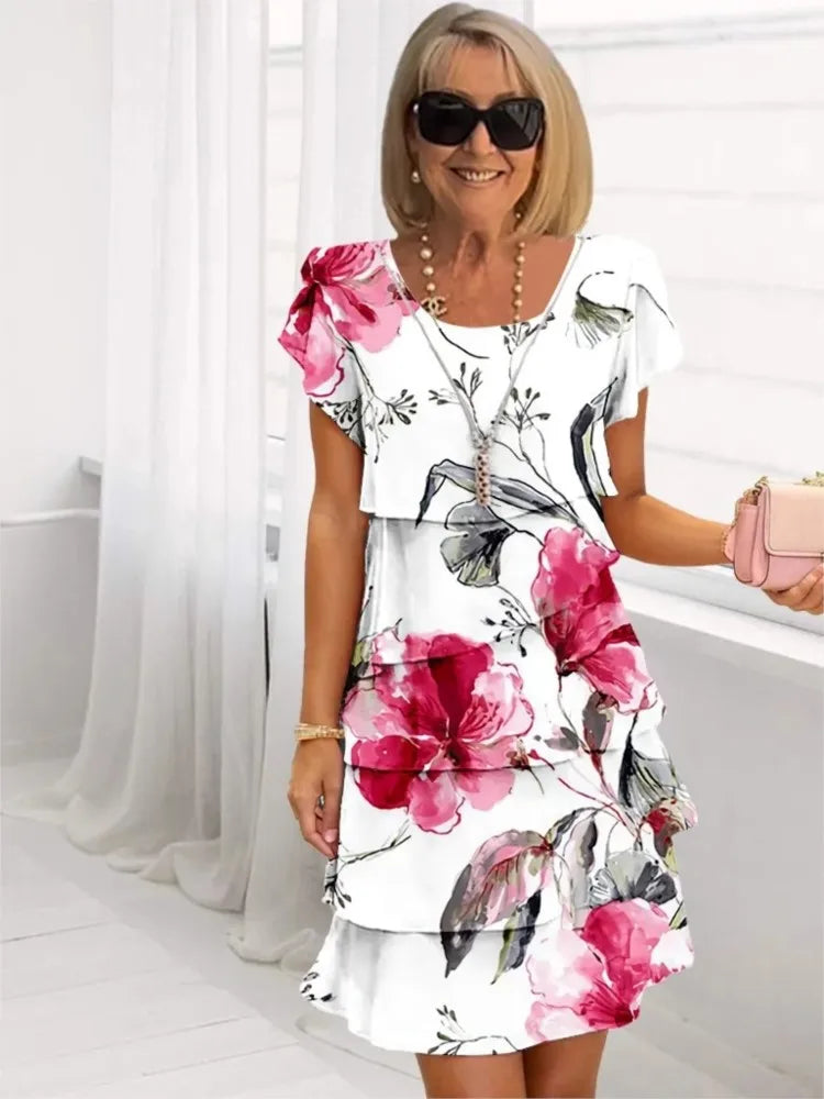 Cynthia | Elegante Comfort Ruffle Jurk