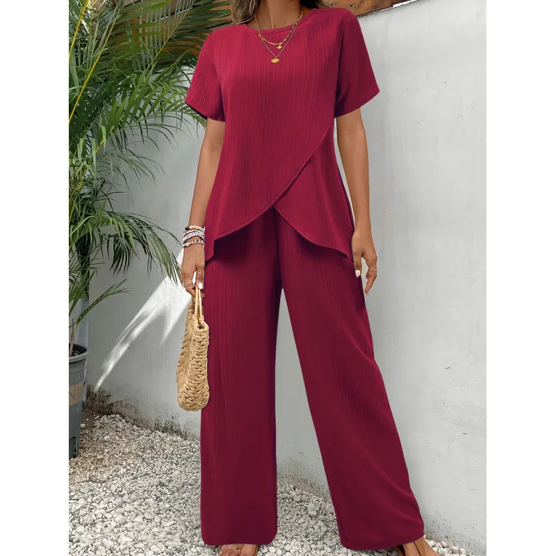 Lorrina™ Elegante Zachte Twee-Piece Set