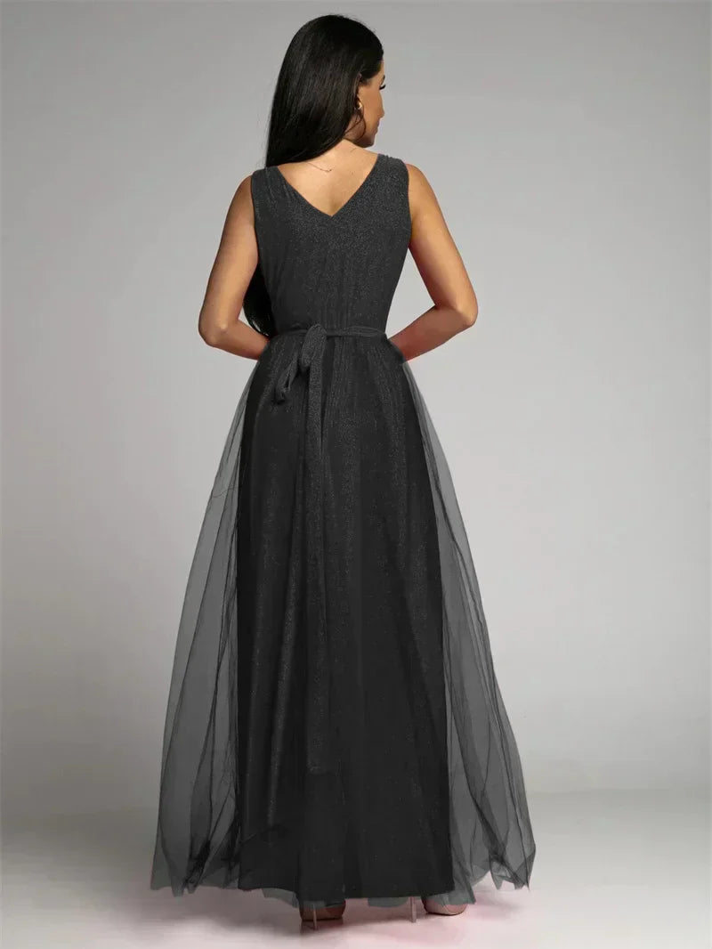 Thea - Elegante Jurk Met V-Hals