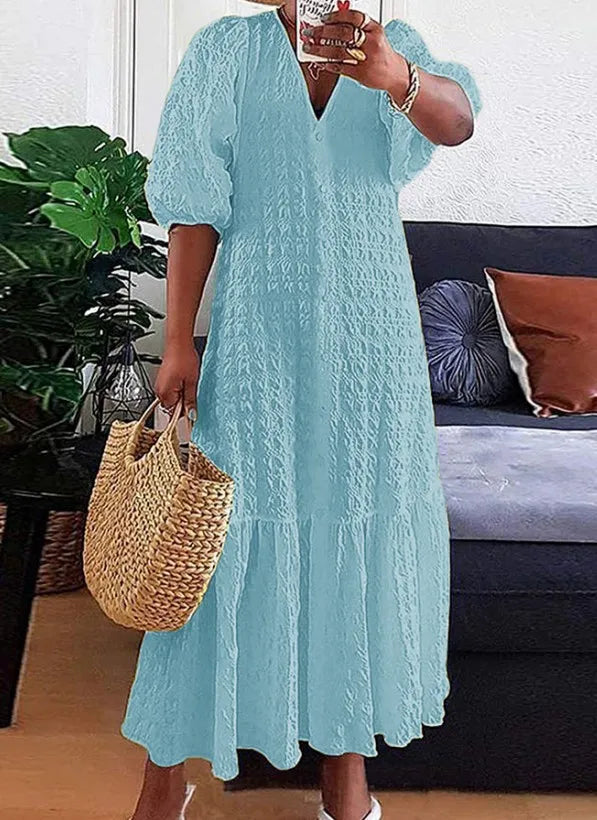 Sandra - Comfortabele Maxi Zomerjurk