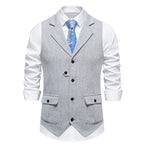 Olivier | Klassieke Visgraat Tweed Gilet