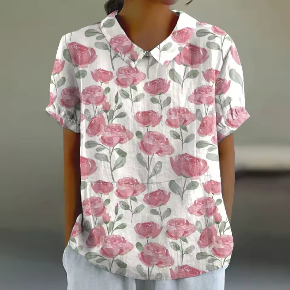 Loïs | Bloemen Print Blouse - Luchtig en Stijlvol
