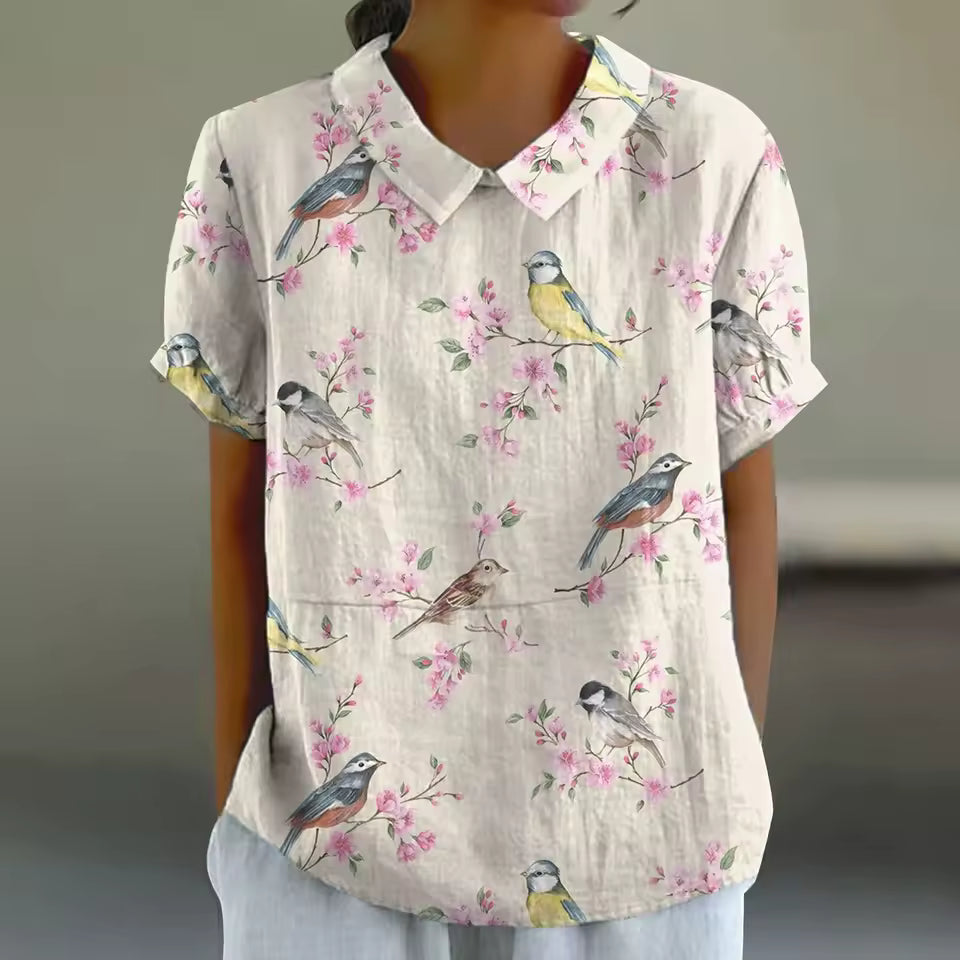 Puck | Bloemen Print Blouse - Luchtig en Stijlvol