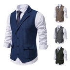 Olivier | Klassieke Visgraat Tweed Gilet