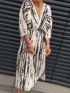 Ingrid - Elegante Midi Jurk