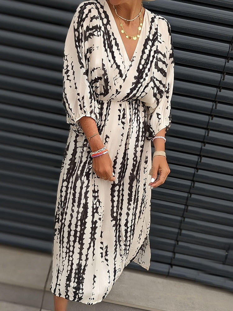 Ingrid - Elegante Midi Jurk