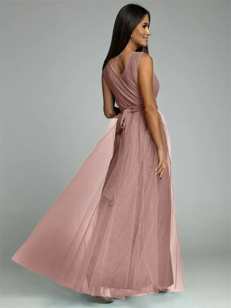 Thea - Elegante Jurk Met V-Hals