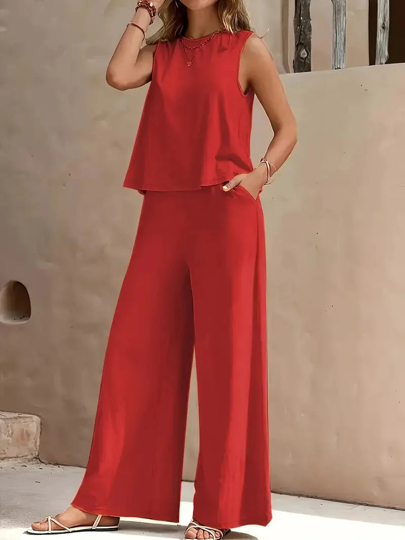 Danielle™ Mouwloos Twee-Delig Set