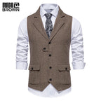 Olivier | Klassieke Visgraat Tweed Gilet