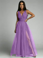 Thea - Elegante Jurk Met V-Hals