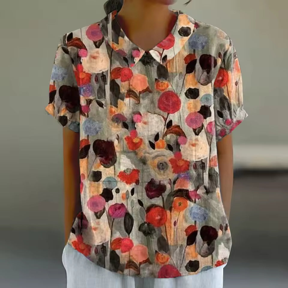 Luna | Bloemen Print Blouse - Luchtig en Stijlvol