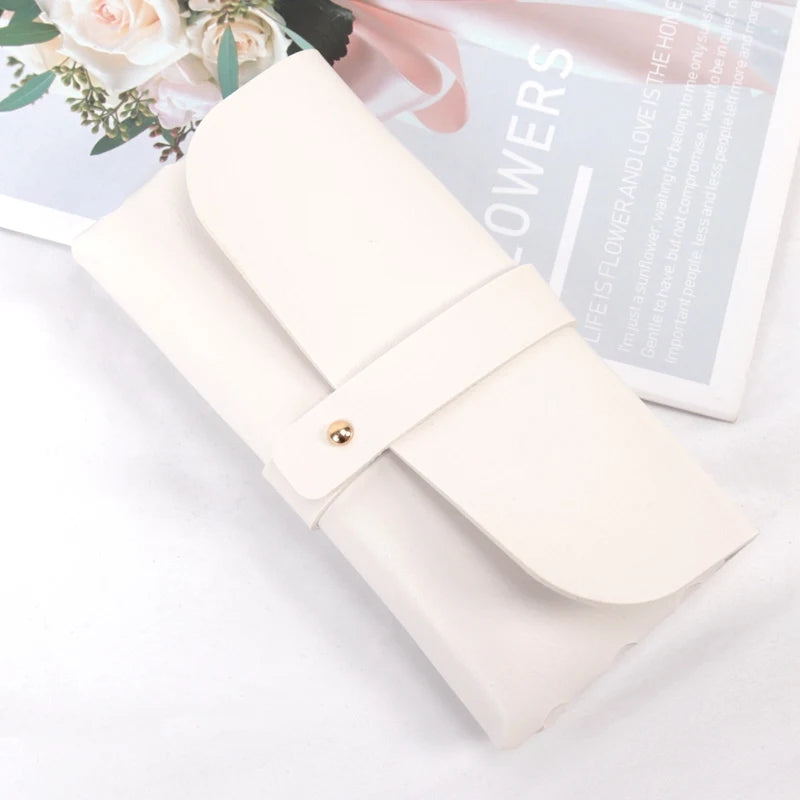 New Soft Pu Leather Thick Glasses Bag Fashion Glasses Protective Case Women Men Portable Sunglasses Boxes Eyewear Accessories