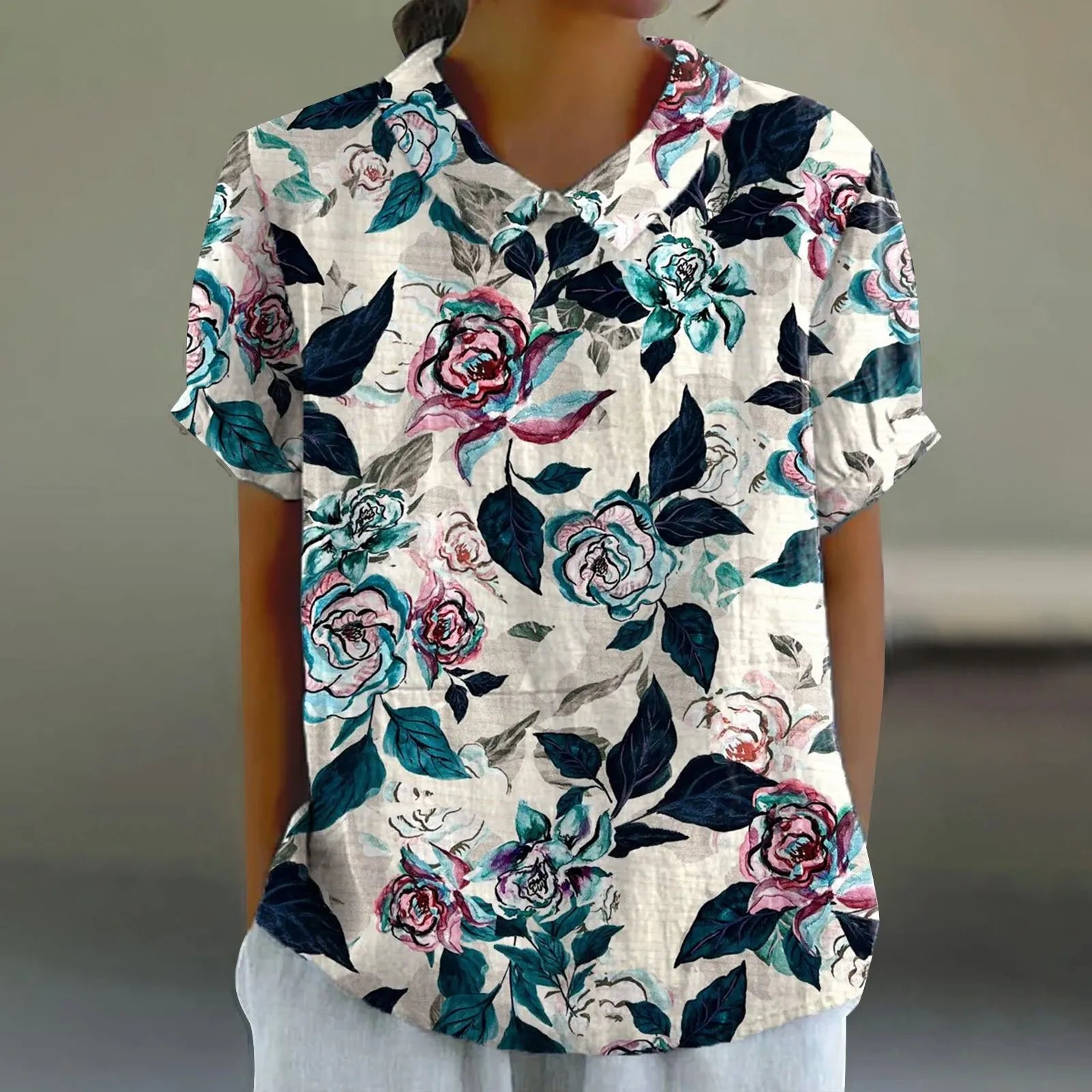 Fien | Bloemen Print Blouse - Luchtig en Stijlvol