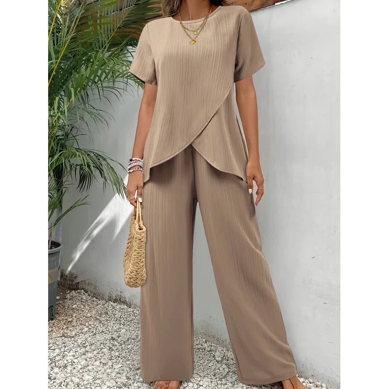 Lorrina™ Elegante Zachte Twee-Piece Set
