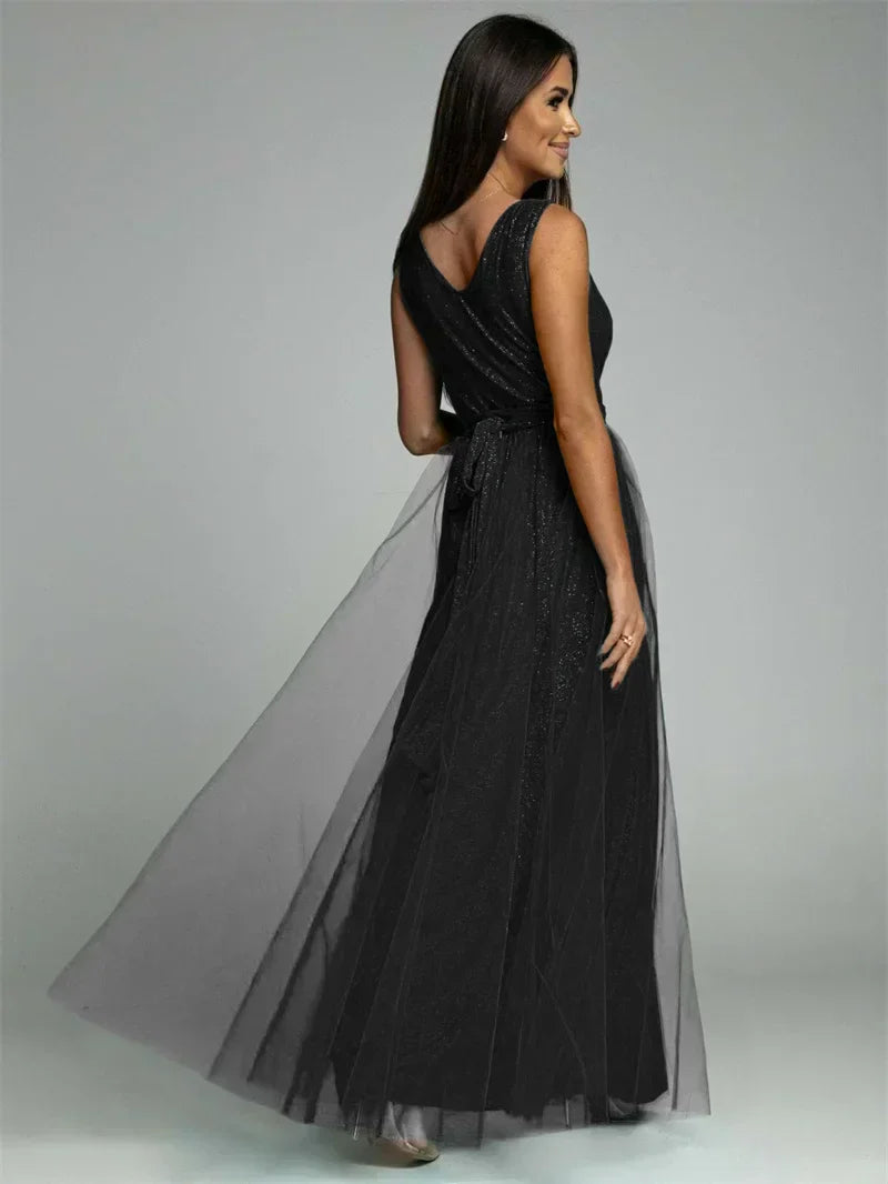 Thea - Elegante Jurk Met V-Hals