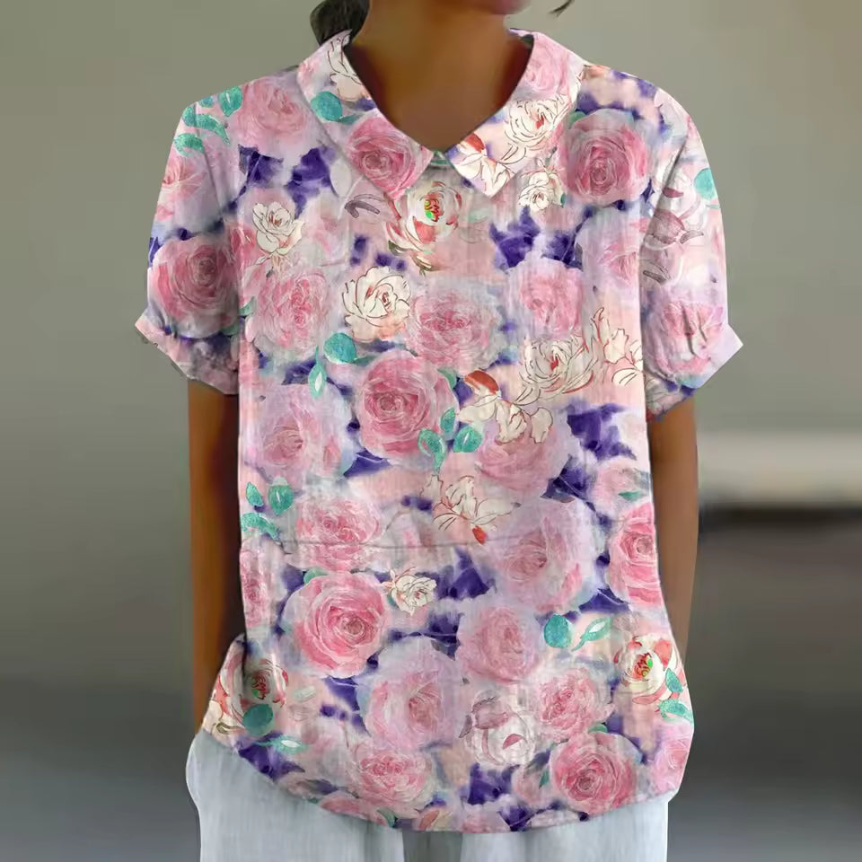 Lara | Bloemen Print Blouse - Luchtig en Stijlvol