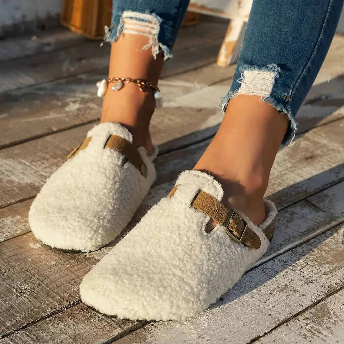 Lisa - Sloffen Wollen Comfort Dames
