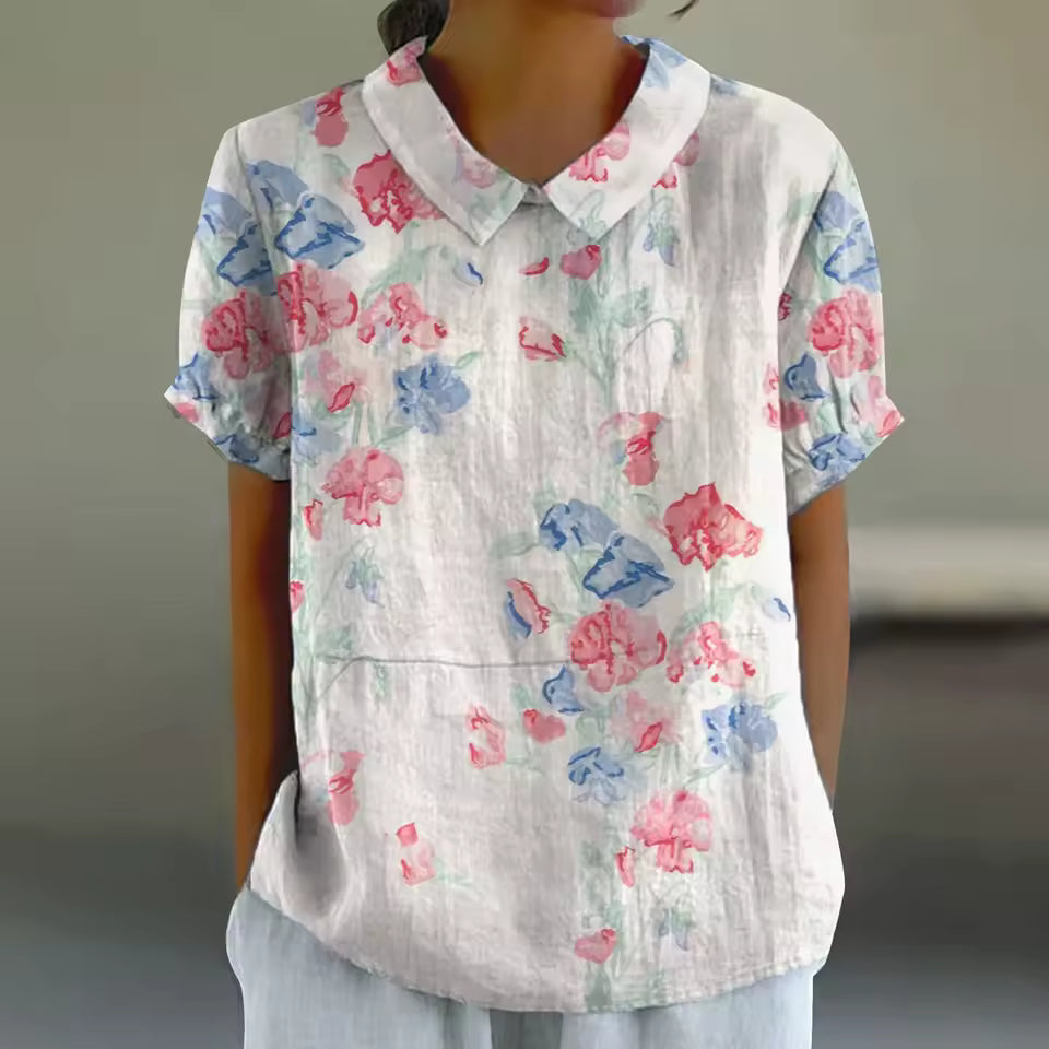 Vera | Bloemen Print Blouse - Luchtig en Stijlvol