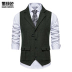 Olivier | Klassieke Visgraat Tweed Gilet