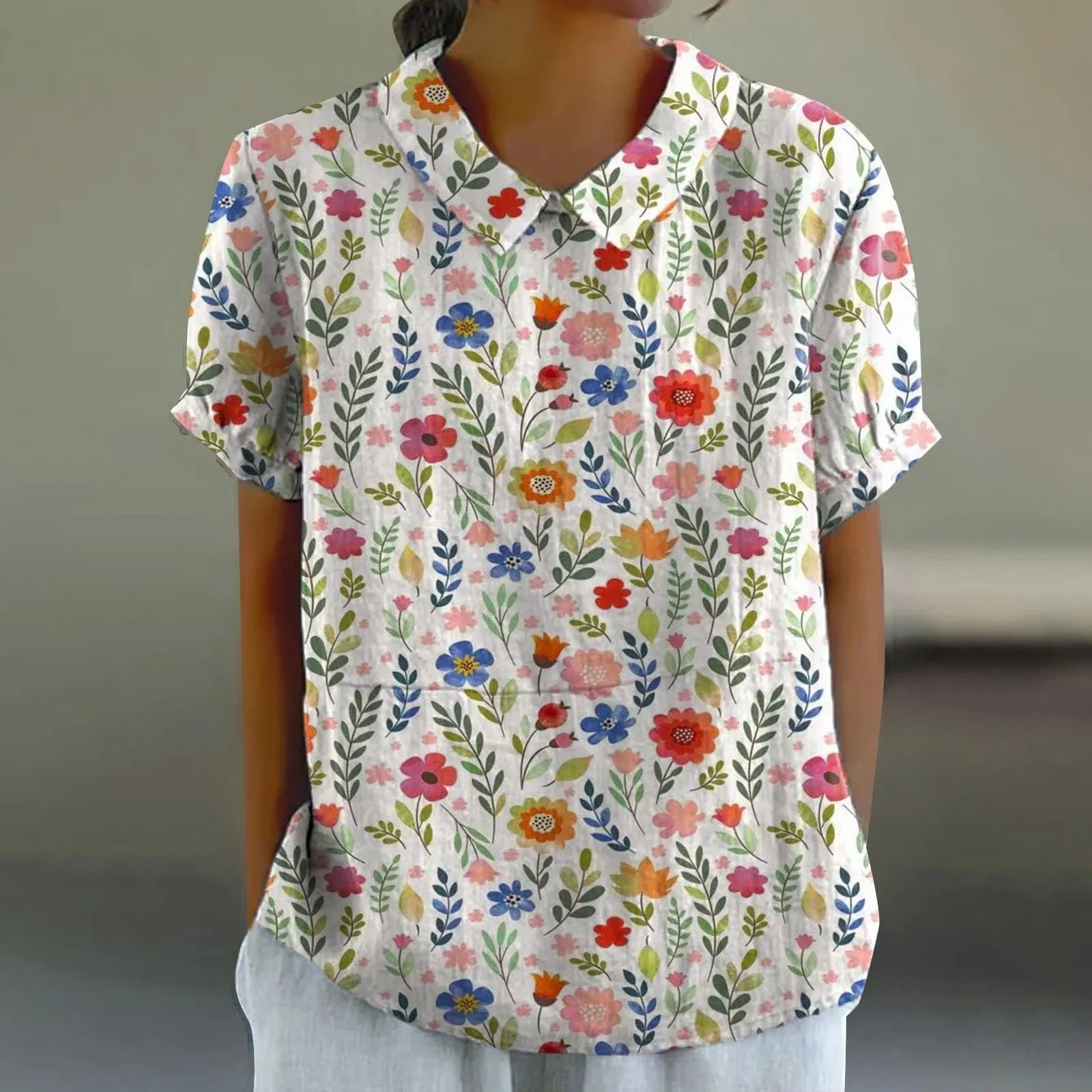 Maud | Bloemen Print Blouse - Luchtig en Stijlvol