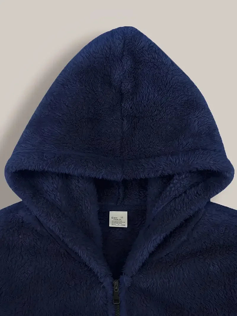 Lucas | Fleece Met Capuchon Jas