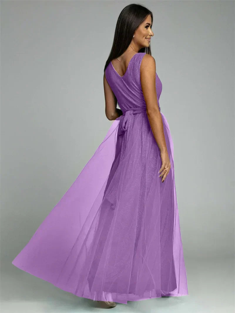 Thea - Elegante Jurk Met V-Hals