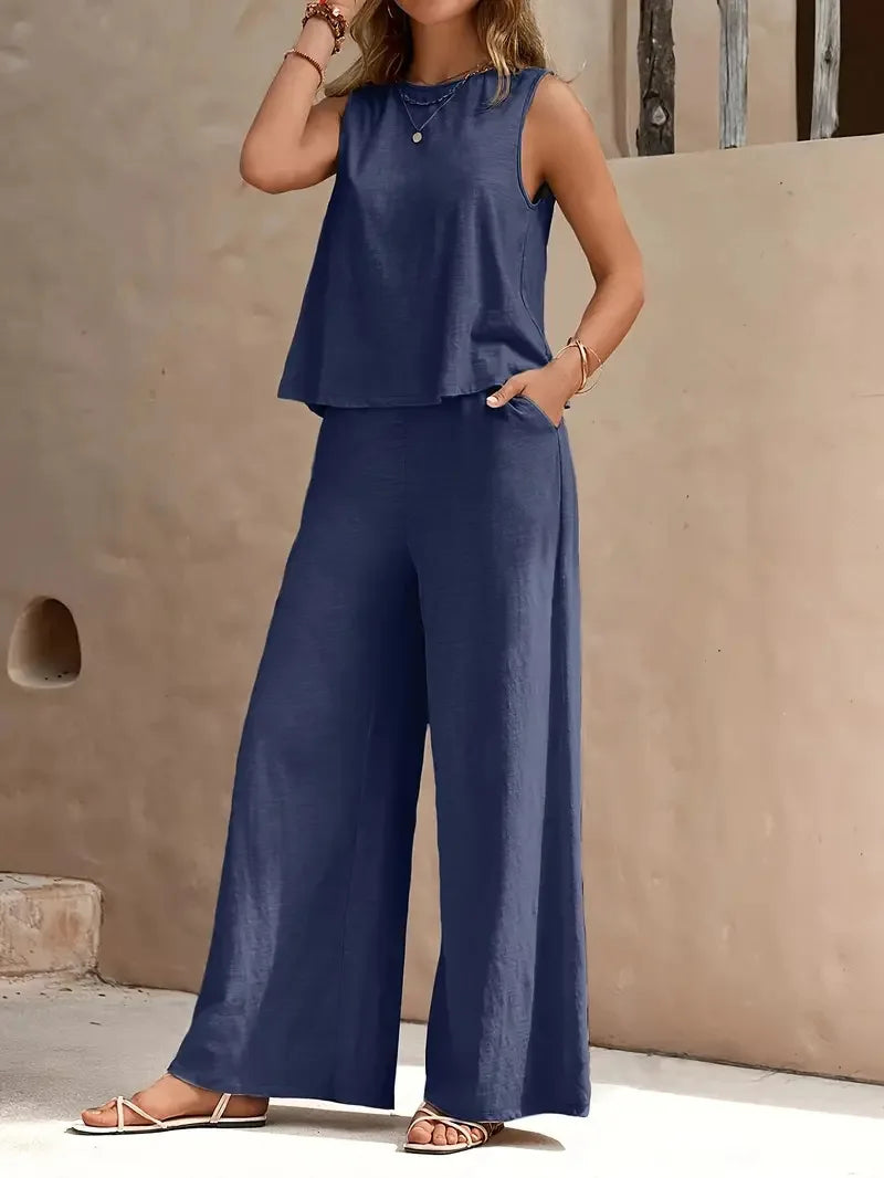 Danielle™ Mouwloos Twee-Delig Set