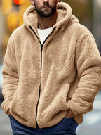 Lucas | Fleece Met Capuchon Jas