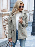 Lisa - Warme teddy jas dames