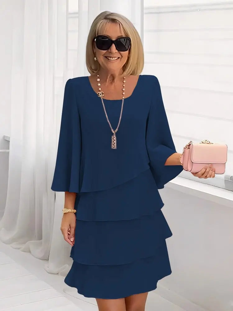 Catherine | Elegante Comfort Ruffle Jurk