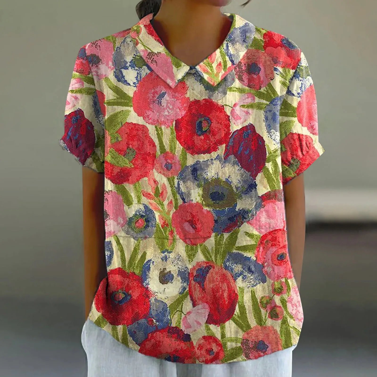 Lauren | Bloemen Print Blouse - Luchtig en Stijlvol