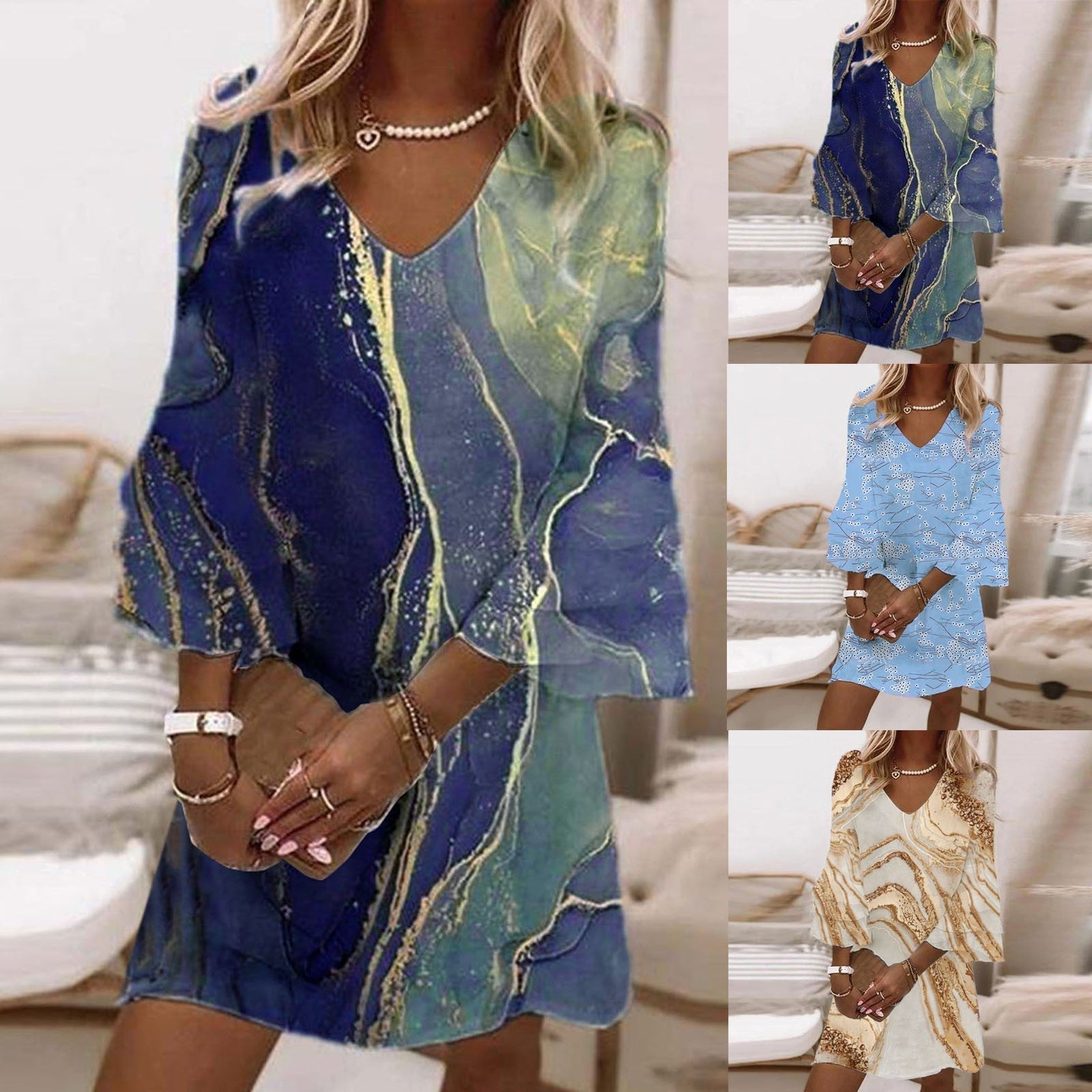 Bianca - Luchtige Mini Zomerjurk