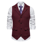 Olivier | Klassieke Visgraat Tweed Gilet