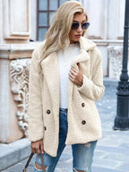 Lisa - Warme teddy jas dames