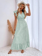 Sandra - Flatterende Maxi Jurk