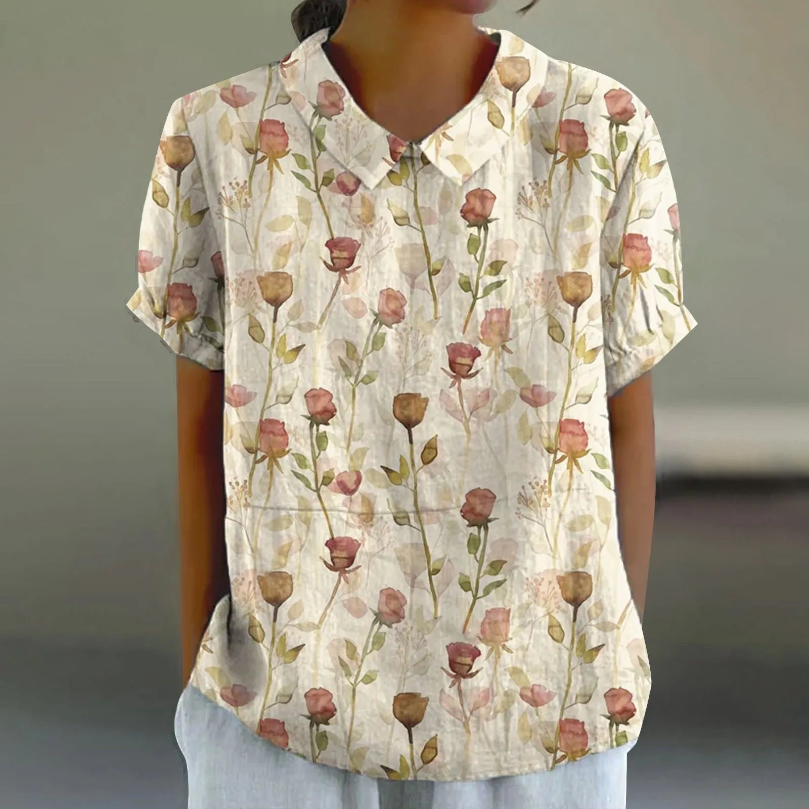 Zoë | Bloemen Print Blouse - Luchtig en Stijlvol