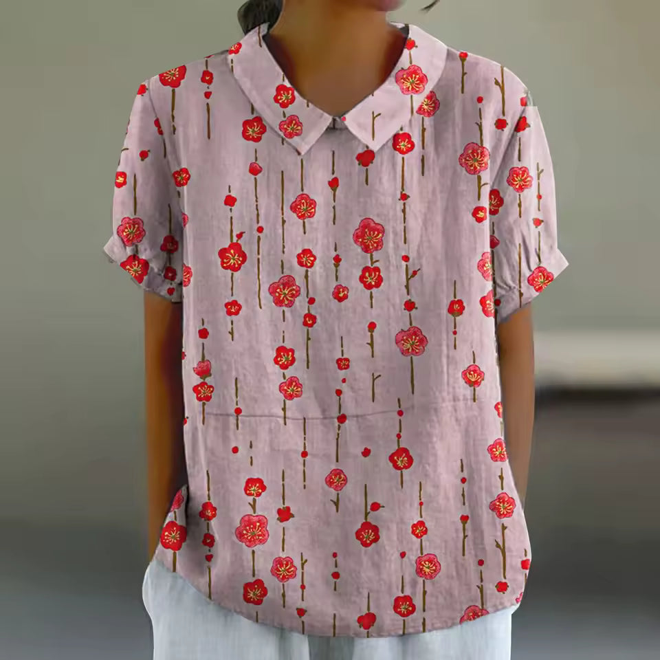 Liz | Bloemen Print Blouse - Luchtig en Stijlvol