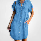 Femke – Denim Jurk Met Een Klassieke En Casual Look