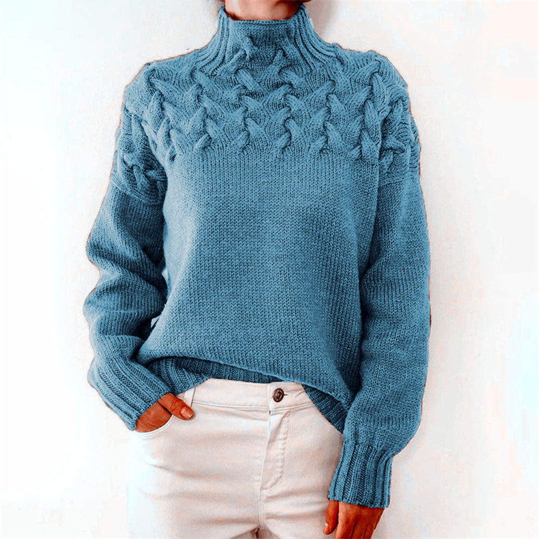 Dames Kasjmier Coltrui Oversized Gebreid