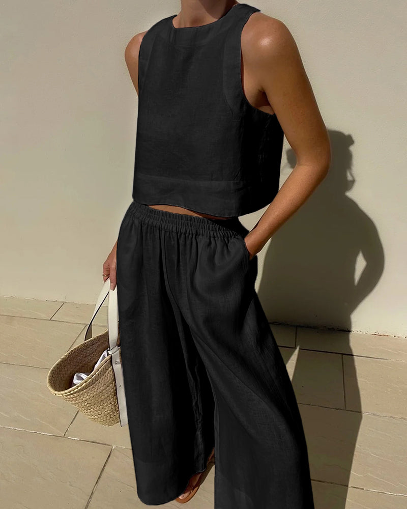 Livia – Maxi-Jurk Met Een V-Hals En Elegante Details, Van Zacht Katoen