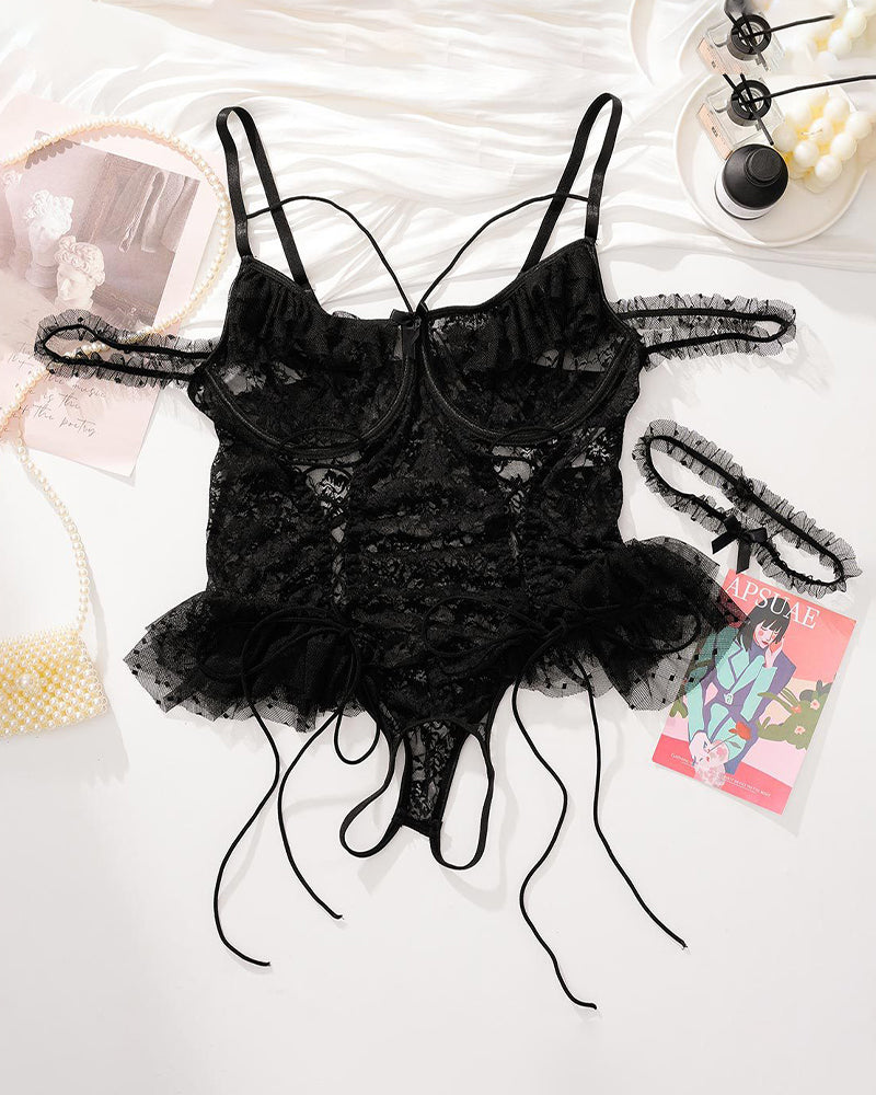 Camille™ | Sexy Kanten Body Lingerie (Grote Maten)