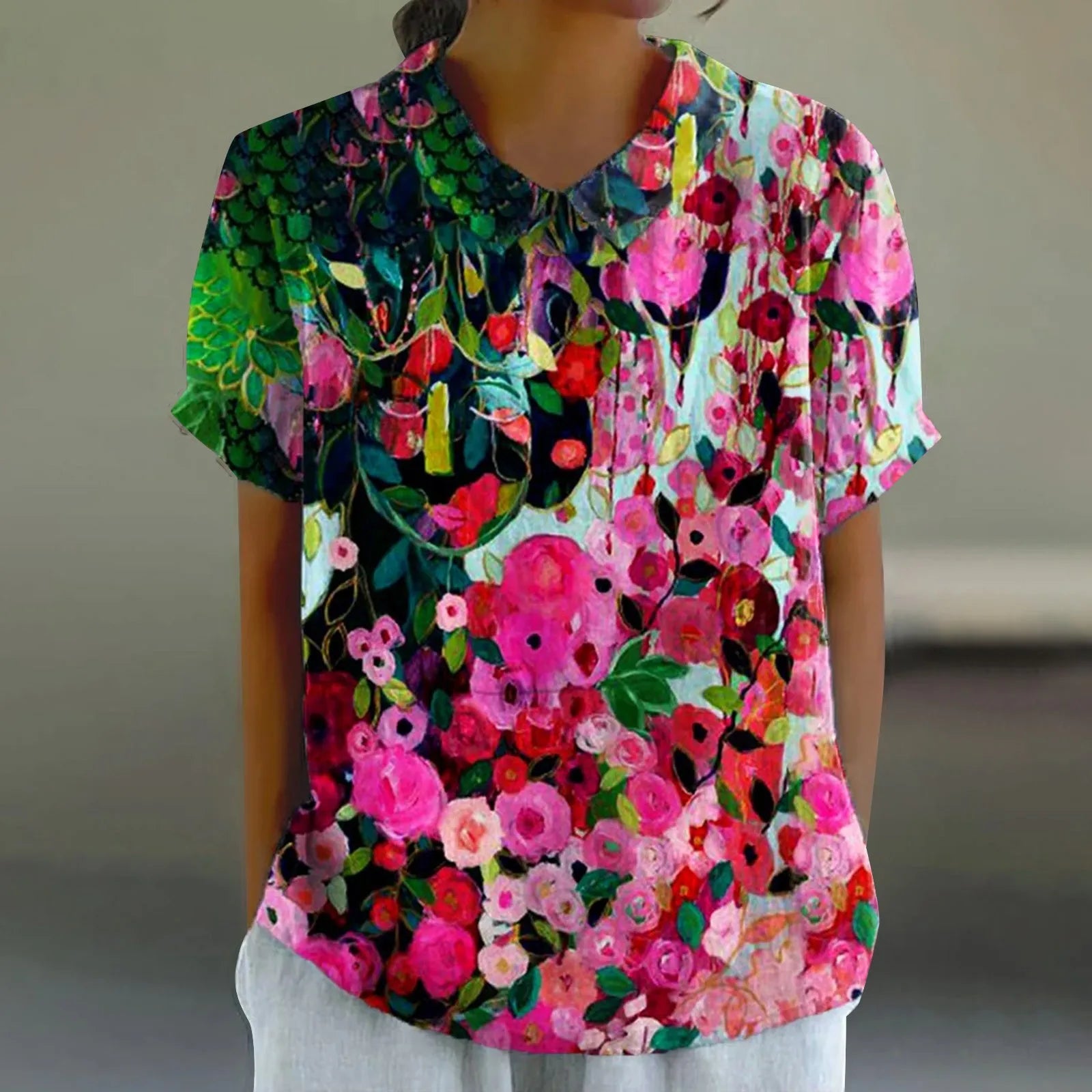 Noor | Bloemen Print Blouse - Luchtig en Stijlvol