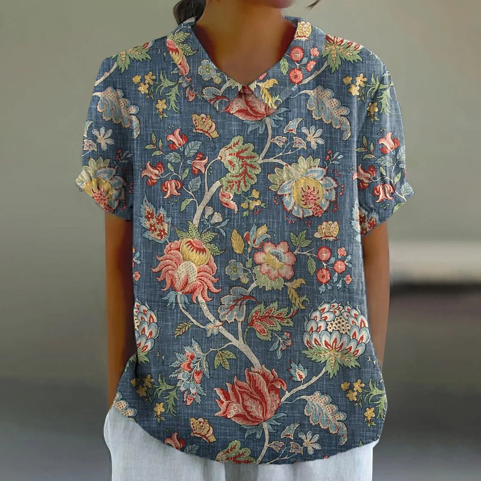 Fleur | Bloemen Print Blouse - Luchtig en Stijlvol