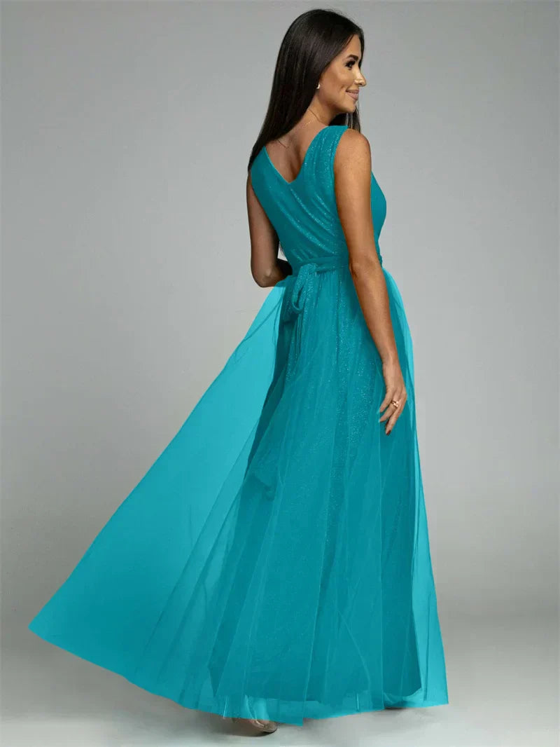 Thea - Elegante Jurk Met V-Hals