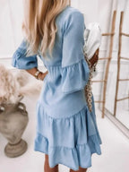 Bianca - Stijlvolle Denim Zomerjurk