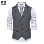 Olivier | Klassieke Visgraat Tweed Gilet