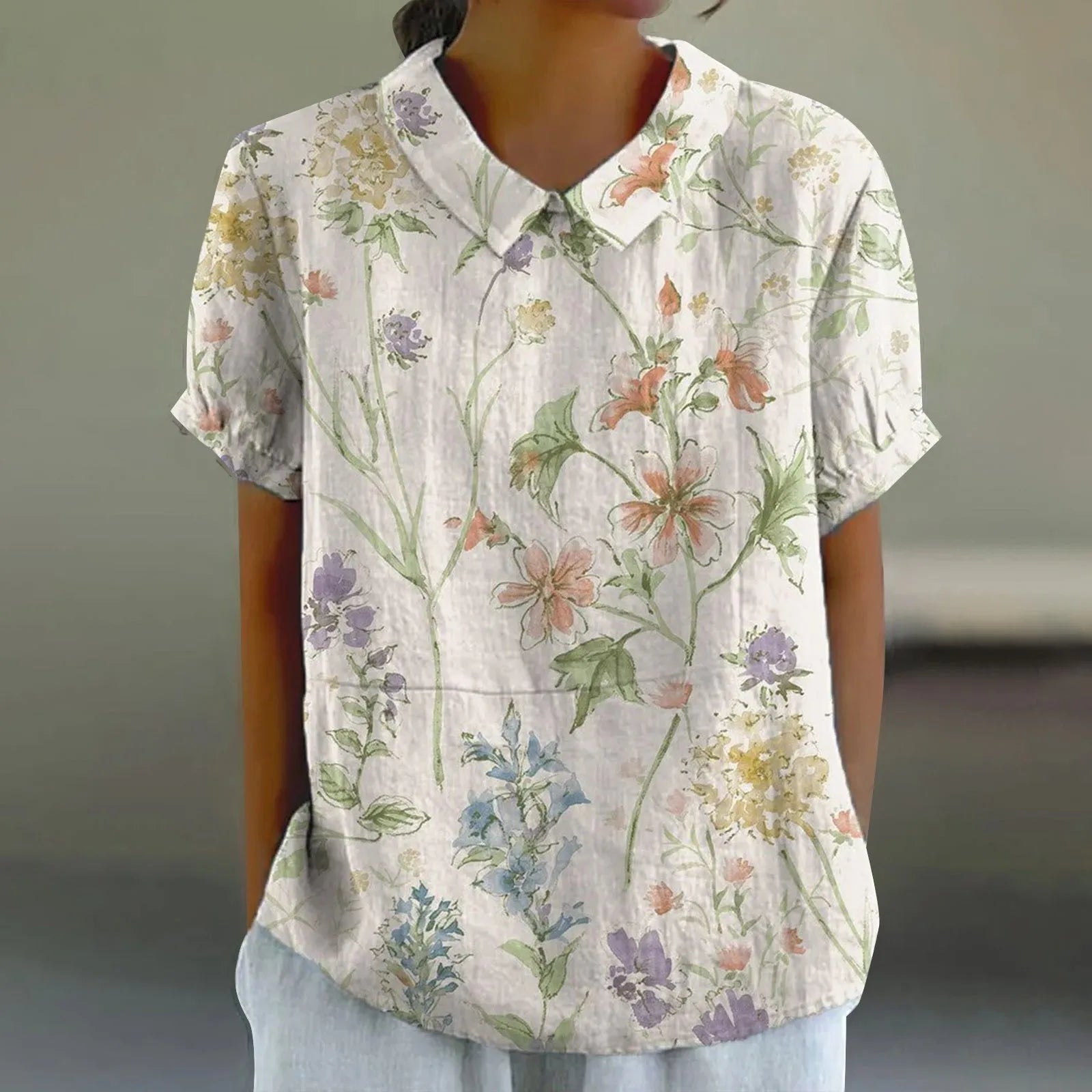 Emma | Bloemen Print Blouse - Luchtig en Stijlvol
